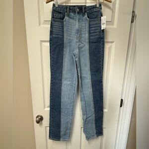 PacSun Women’s 90’s Boyfriend Two-Tone Denim Jeans Size 25